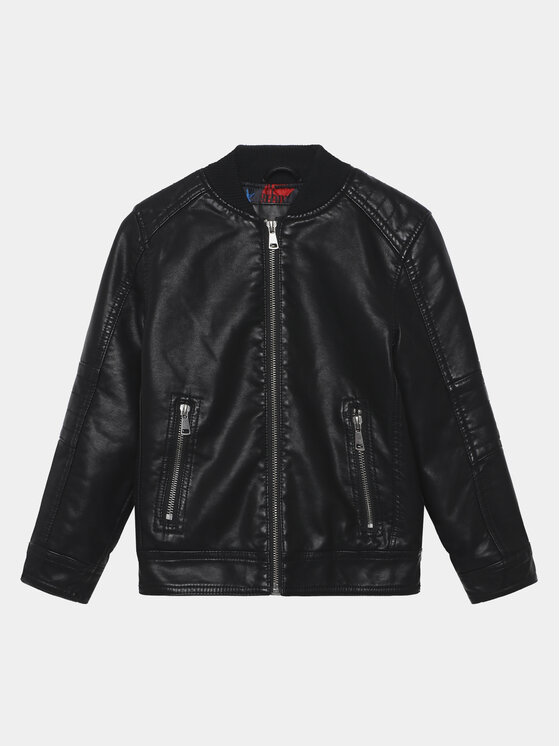 OVS OVS Tehisnahast jope 1816331 Must Regular Fit