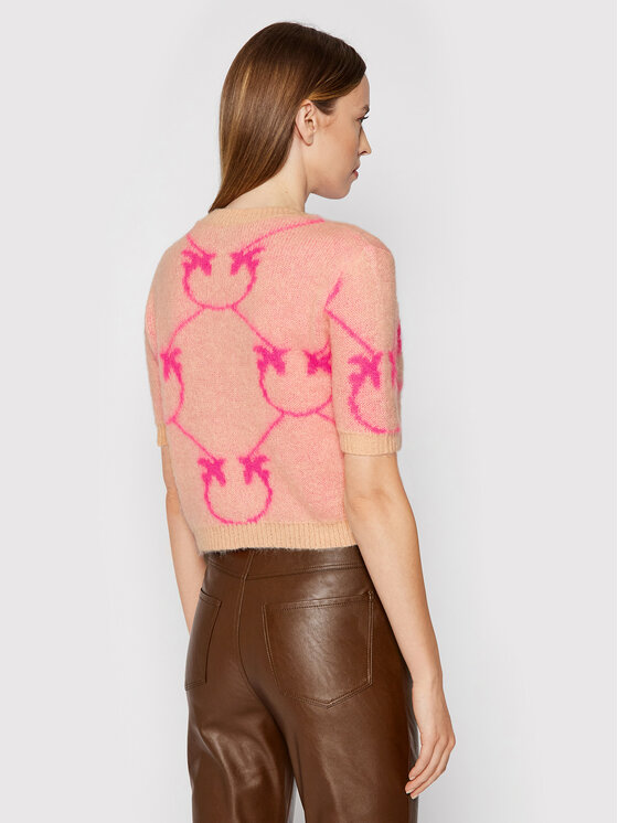 PINKO Pinko Sweter Fushiki 1G16WS Y7G4 Różowy Regular Fit