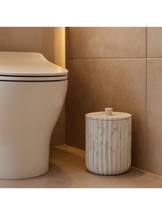 MIAhome MIAhome Kosz na śmieci 5 l marmurkowy 26x19,2x19,2 cm UDOTI Kolorowy