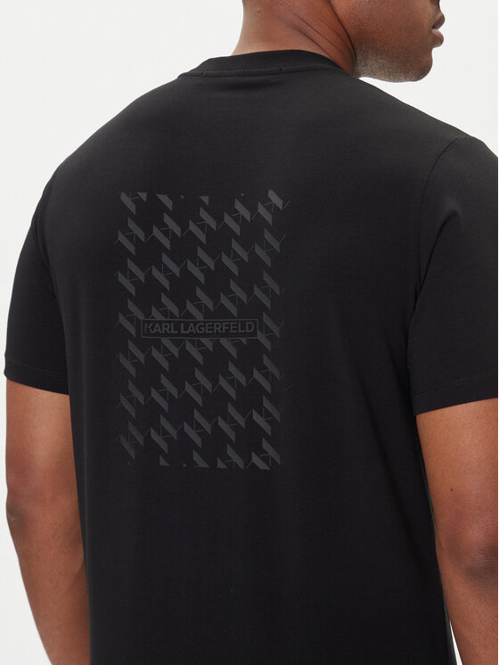 KARL LAGERFELD KARL LAGERFELD T-shirt 755034 554221 Crna Regular Fit