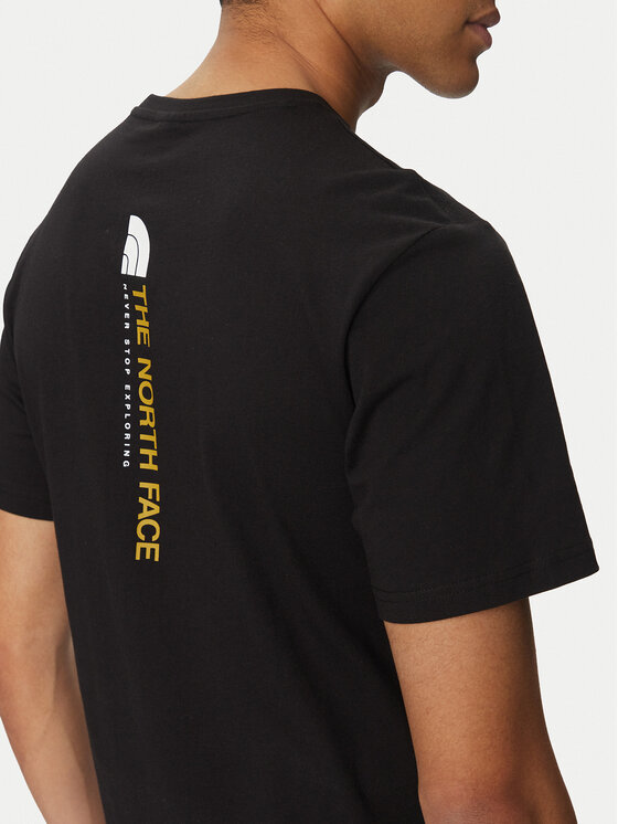 The North Face The North Face T-krekls Vertical NF0A89FP Melns Regular Fit
