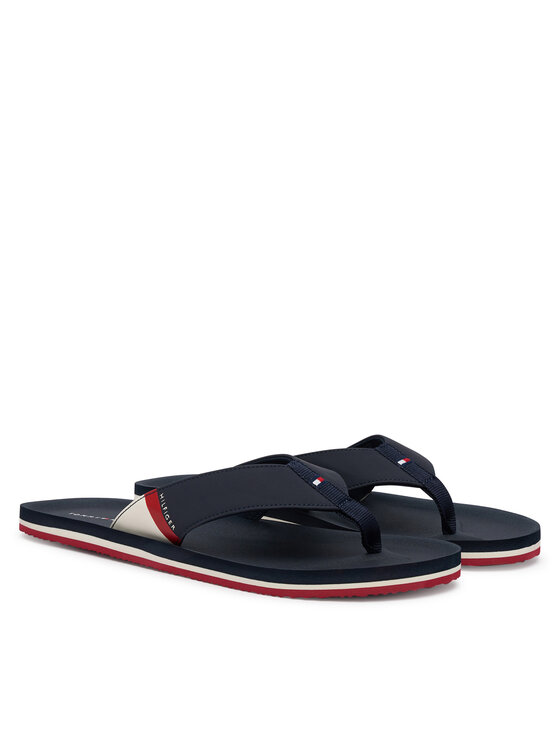 Tommy Hilfiger Tommy Hilfiger Japonki Padded Hilfiger Beach Sandal FM0FM06011 Granatowy