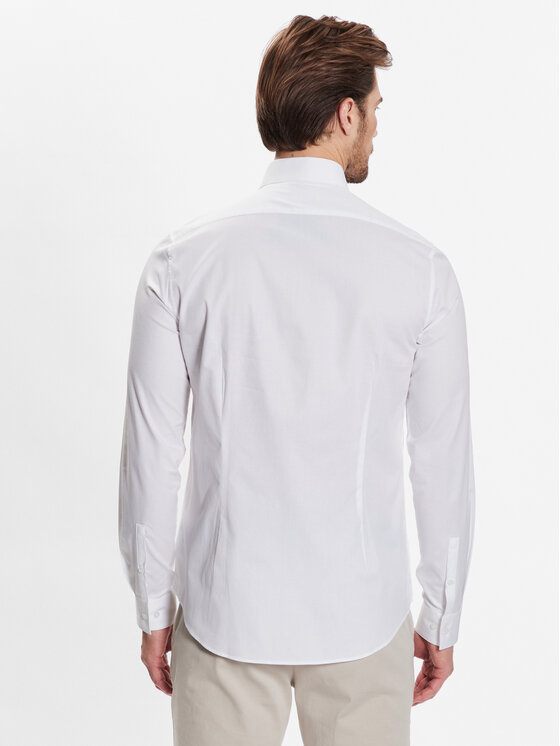 Camicia K10K111285 Bianco Slim Fit