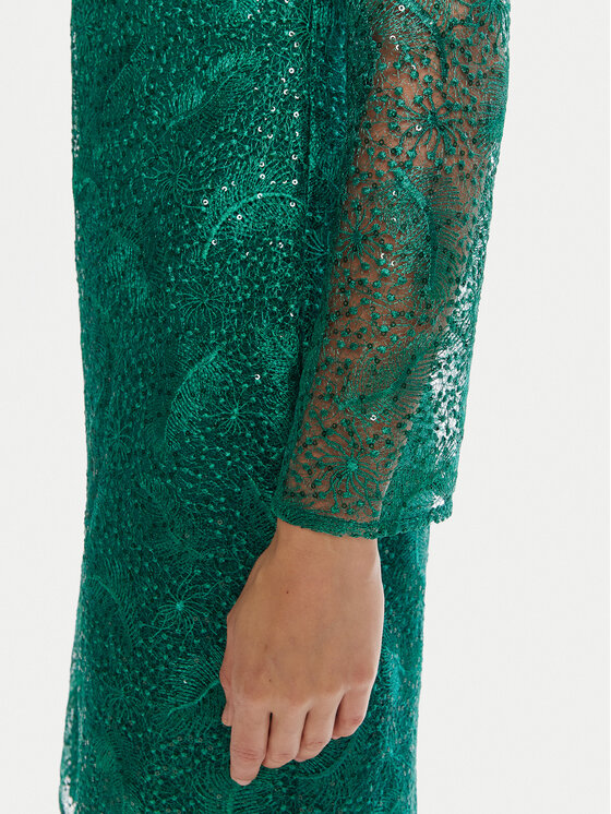 Bruuns Bazaar Bruuns Bazaar Sukienka koktajlowa Palm Yvona BBW4542 Zielony Regular Fit