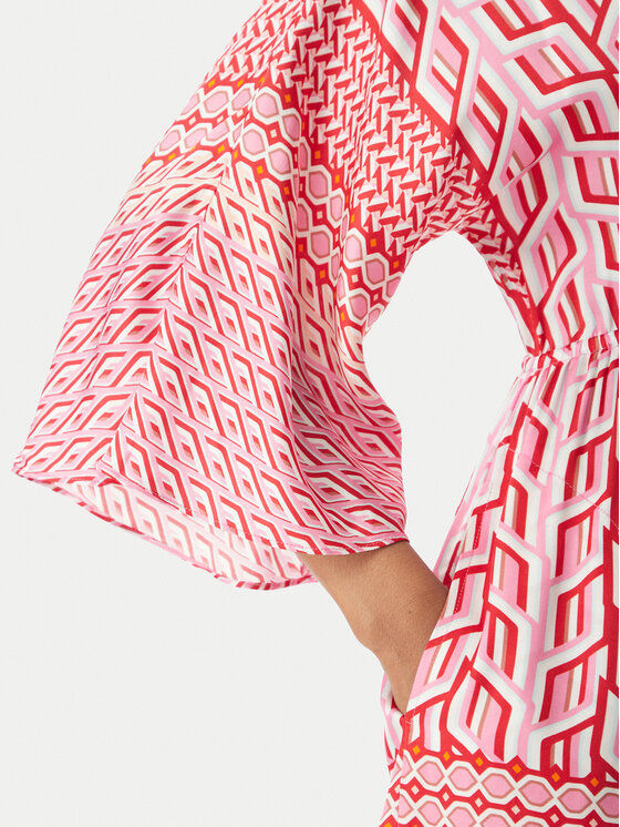 Hale Bob Hale Bob Лятна рокля Theia 62NT650A Червен Relaxed Fit