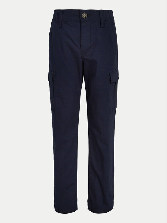Tommy Hilfiger Tommy Hilfiger Kalhoty z materiálu KB0KB08837 Tmavomodrá Regular Fit