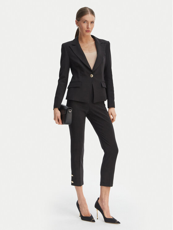 Rinascimento Rinascimento Sacou CFC0128649003 Negru Slim Fit