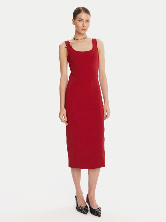 Patrizia Pepe Patrizia Pepe Koktel haljina 8A1514 A6F5 Crvena Regular Fit
