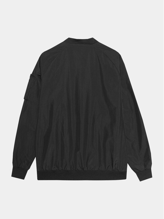 4F 4F Geacă bomber 4FWSS24TJACM151 Negru Regular Fit