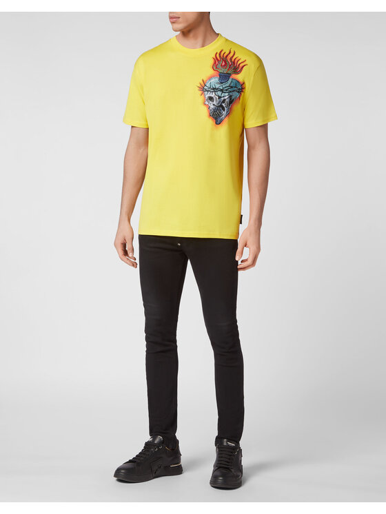 PHILIPP PLEIN PHILIPP PLEIN T-Shirt 1885 Žlutá Regular Fit