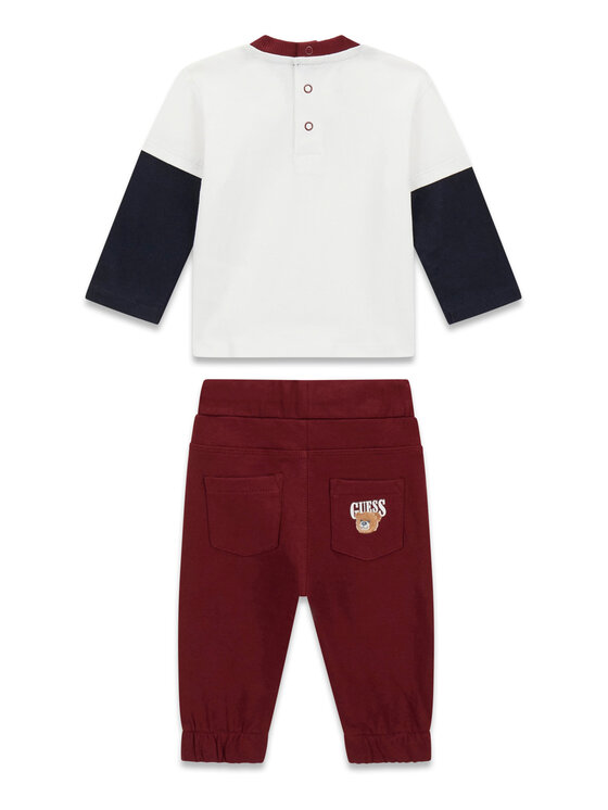 Guess Guess Completo T-shirt e pantaloncini I6RG08 K8HM4 Bordeaux Regular Fit