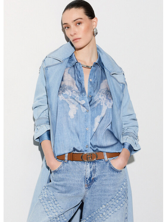 Liu Jo Liu Jo Camicia UA6343T595879044 Blu Regular Fit