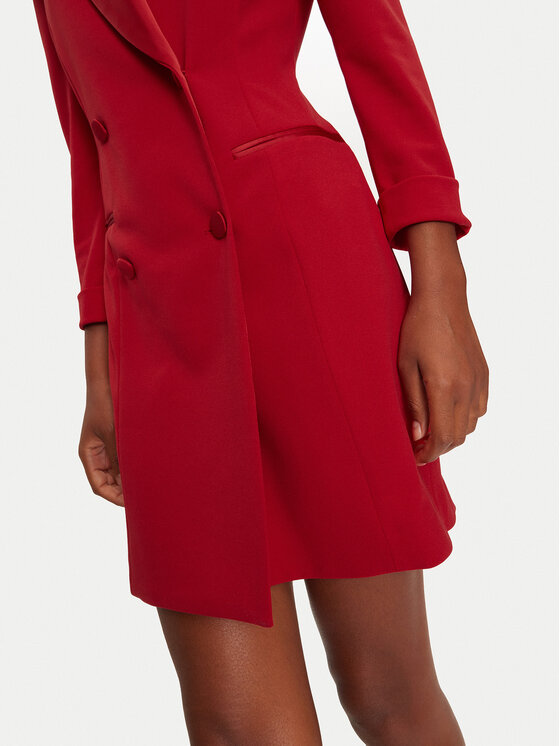 Imperial Imperial Коктейлна рокля AFAXIAW Червен Slim Fit