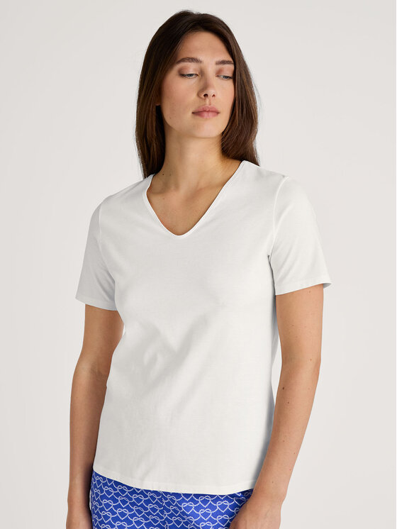 Calida Calida T-Shirt 14995 Biały Regular Fit