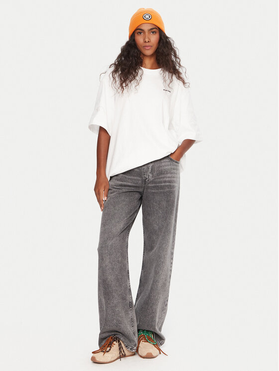Roxy Roxy Jeans Stunning ERJDP03318 Grigio Relaxed Fit
