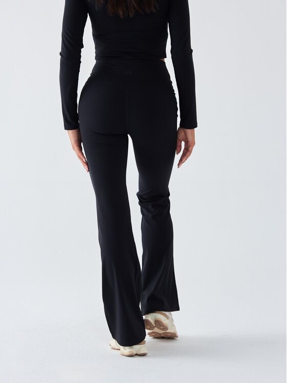 BeShaped BeShaped Legginsy Dzwony - Morning Dew Czarny Shaping Fit