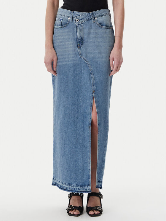 Karl Lagerfeld Jeans Karl Lagerfeld Jeans Fustă de blugi A1W12009 Albastru Regular Fit