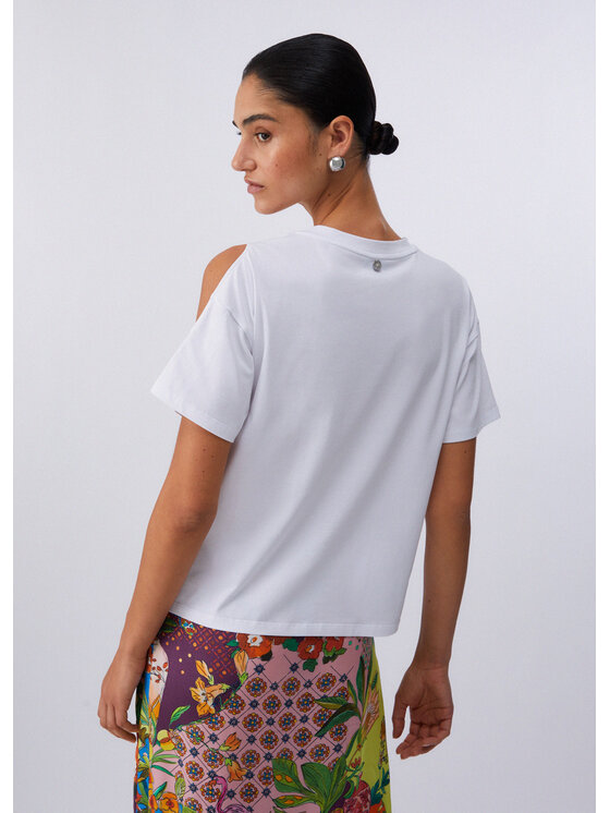 Liu Jo Liu Jo T-shirt CA6160JS08811111 Bianco Regular Fit
