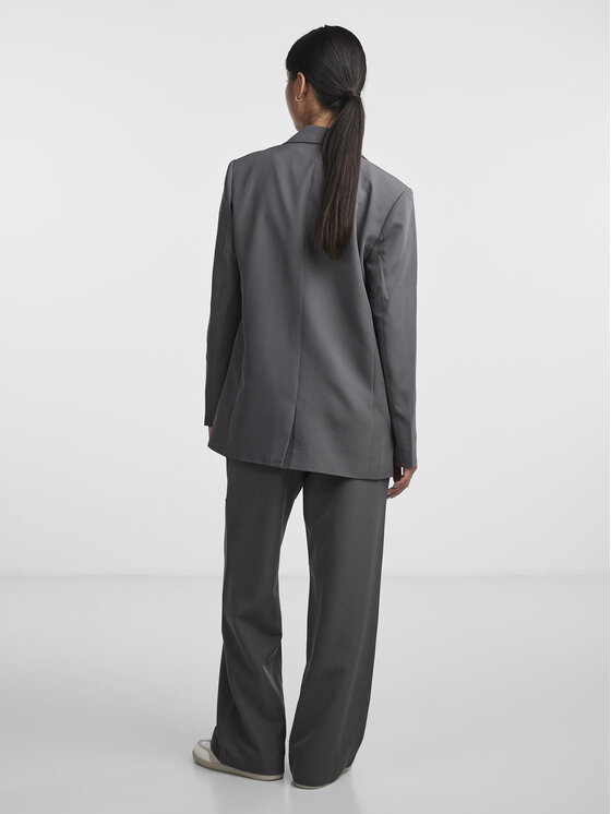Pieces Pieces Marynarka Bossy 17114792 Szary Oversize