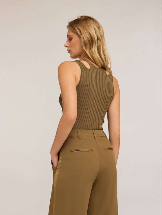 Motivi Motivi Cardigan M411W003551N035 Verde Slim Fit