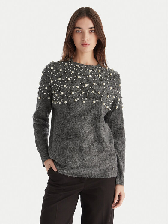 Artigli Artigli Pulover ACMA002813 Gri Regular Fit