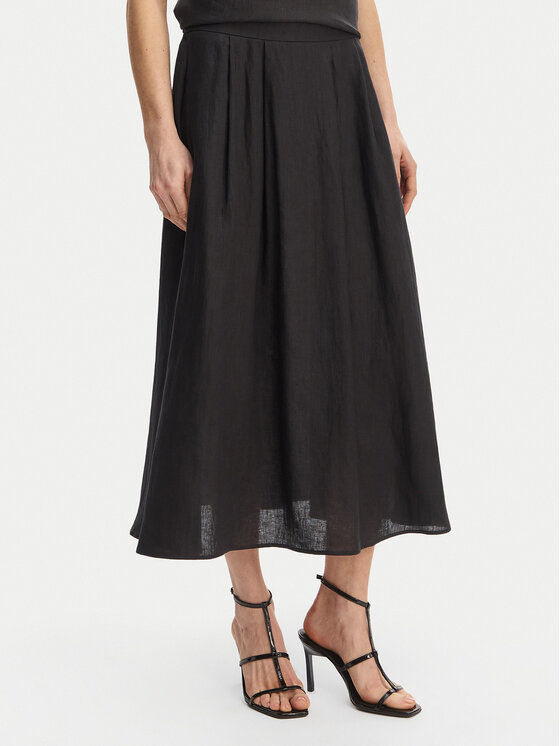 Marella Marella Fustă trapez Emme by Marella Biada 2615101082 Negru Regular Fit