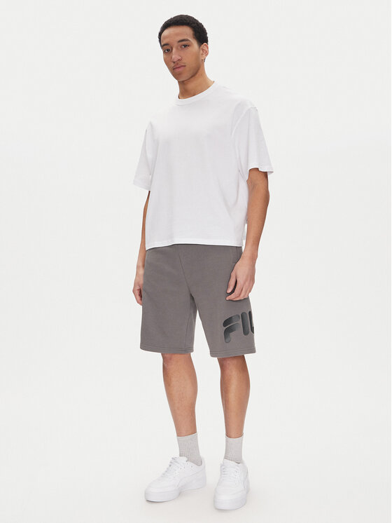 Fila Fila Szorty sportowe Lezinnes FAM0870 Szary Regular Fit