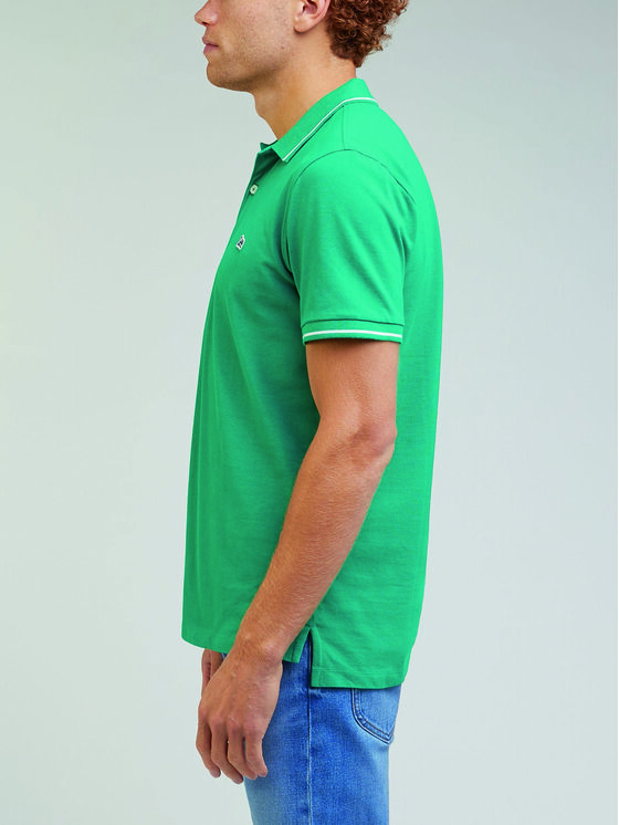Lee Lee Polo Pique L61ARLA12 112330617 Zielony Regular Fit