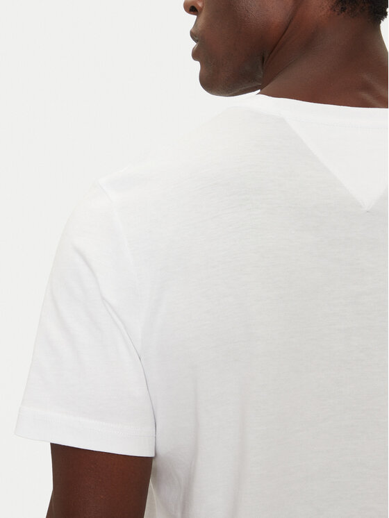 Tommy Hilfiger Tommy Hilfiger T-Shirt MW0MW36455 Bílá Regular Fit