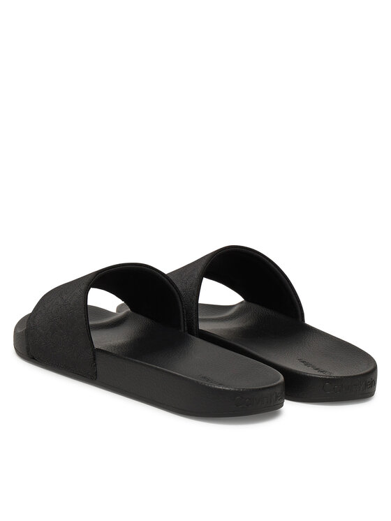 Calvin Klein Calvin Klein Plätud Pool Slide Jaq Mono HM0HM01762 Must