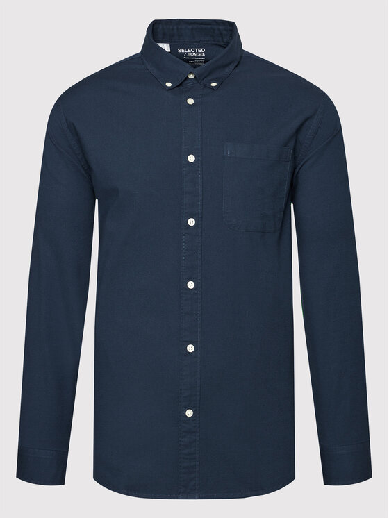 Selected Homme Selected Homme Camicia Rick 16077359 Blu scuro Regular Fit