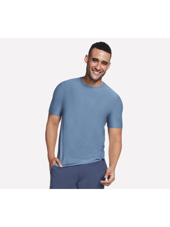 Skechers Skechers T-Shirt TS107-BLGY Niebieski Regular Fit