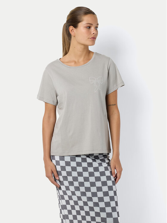 Noisy May Noisy May T-krekls Nate 27032631 Pelēks Regular Fit
