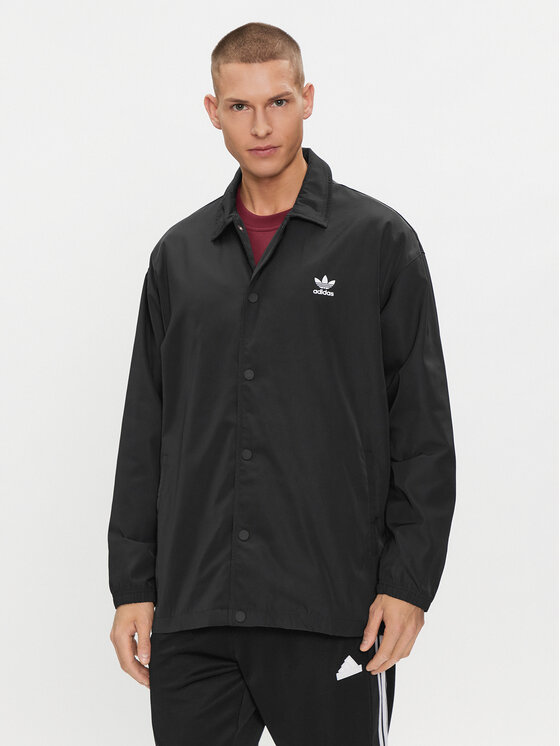 adidas Prechodná bunda Coach IA6371 Čierna Regular Fit