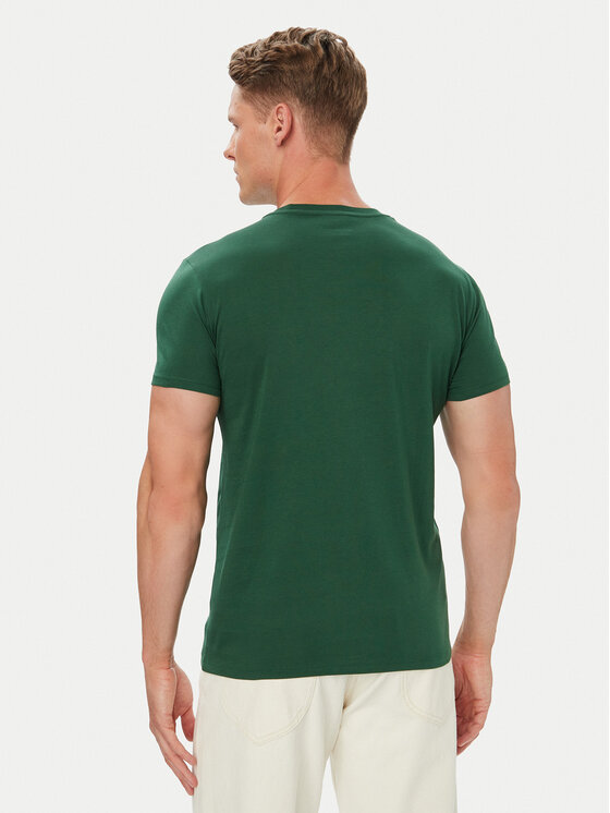 Lacoste Lacoste T-Shirt TH6709 Zielony Regular Fit