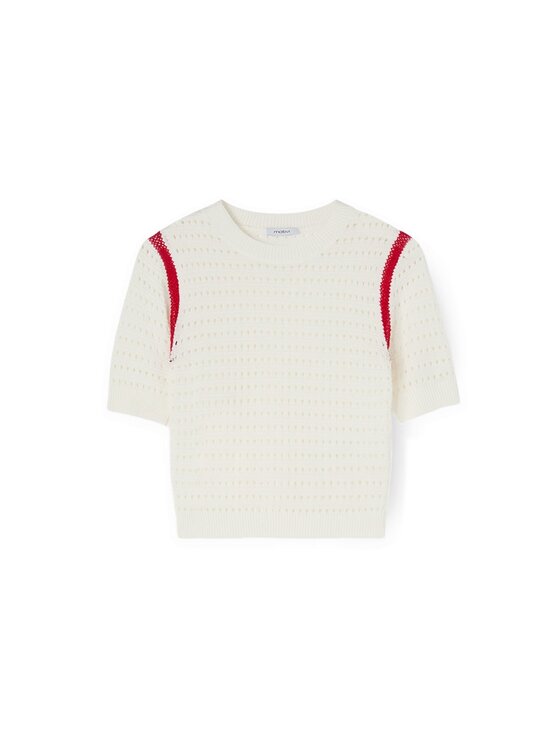 Motivi Motivi Cardigan M289W003370N0S1 Bianco Regular Fit