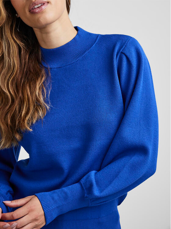 YAS YAS Rollkragenpullover 26030697 Blau Regular Fit
