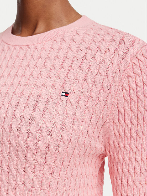 Tommy Hilfiger Tommy Hilfiger Sweater WW0WW44993 Világos rózsaszín Regular Fit