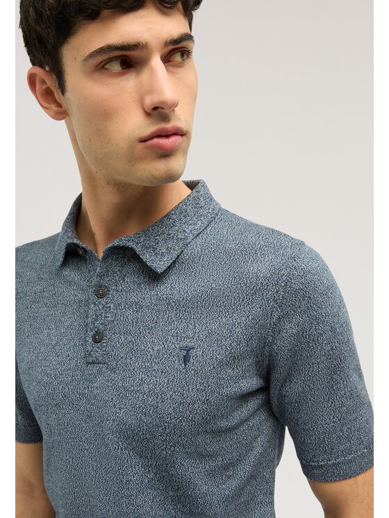 Trussardi Trussardi T-Shirt M0728000080N024 Niebieski Regular Fit