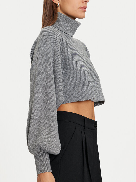 Pieces Pieces Rollkragenpullover Rue 17153430 Grau Regular Fit