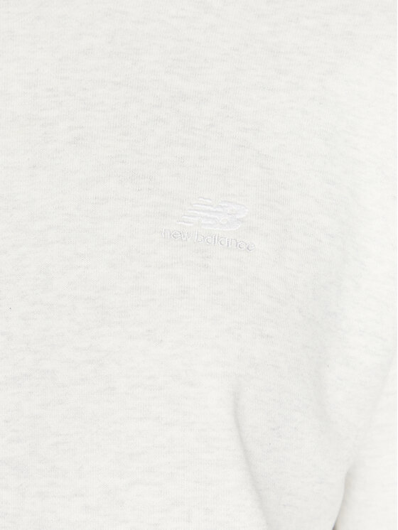 New Balance New Balance Felpa Athletics French Terry Oversized Hoodie WT33524 Bianco Regular Fit