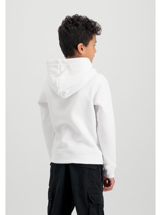 Alpha Industries Alpha Industries Bluza Basic Hoodie Kids Biały Regular Fit