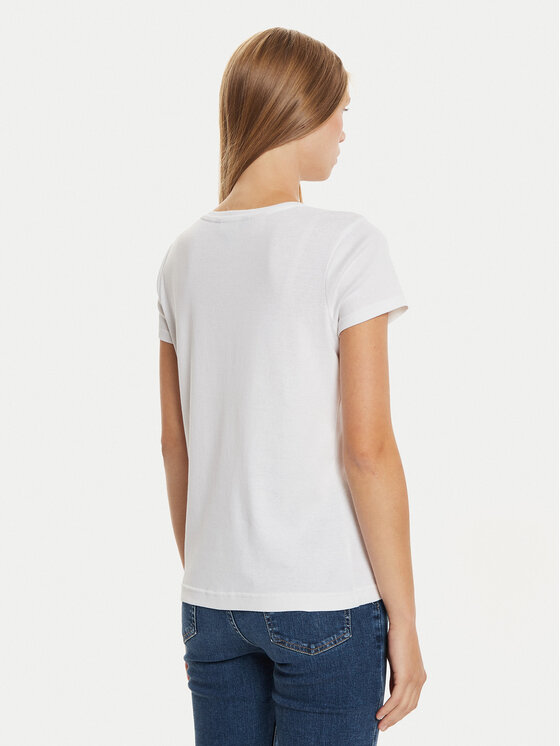 LAUREN RALPH LAUREN LAUREN RALPH LAUREN Majica ILN62373 Bela Regular Fit