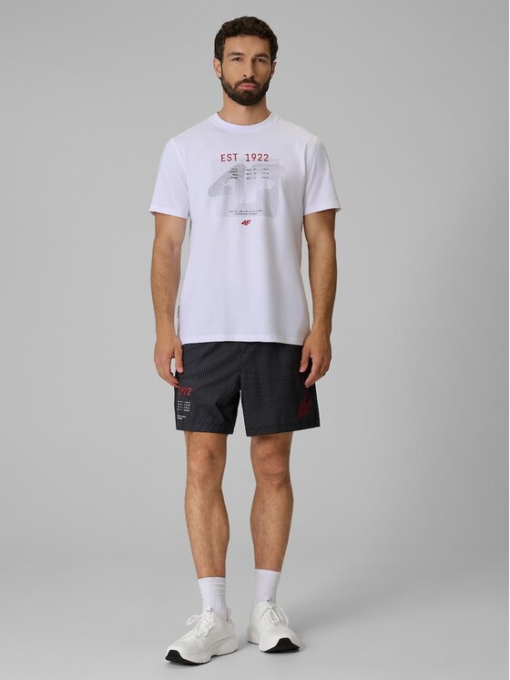4F 4F T-shirt 4FRSS26TTSHM4039-10S Bianco Regular Fit