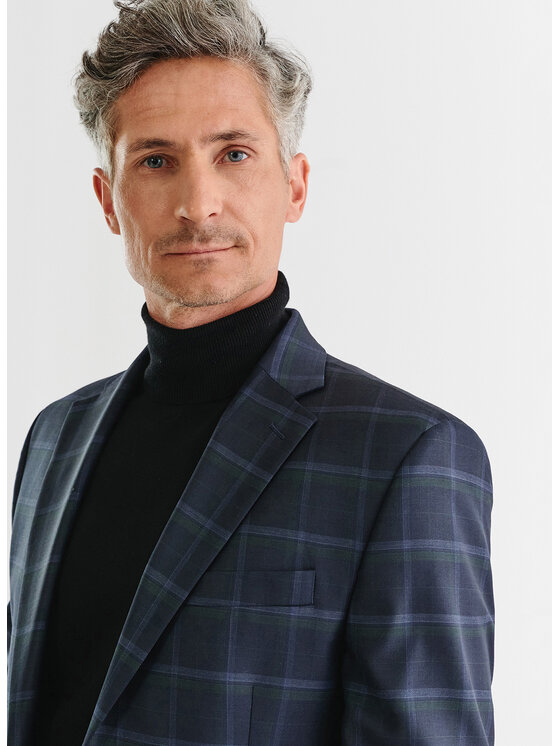 Pako Lorente Pako Lorente Marynarka P23WP-3G-005 Granatowy Slim Fit