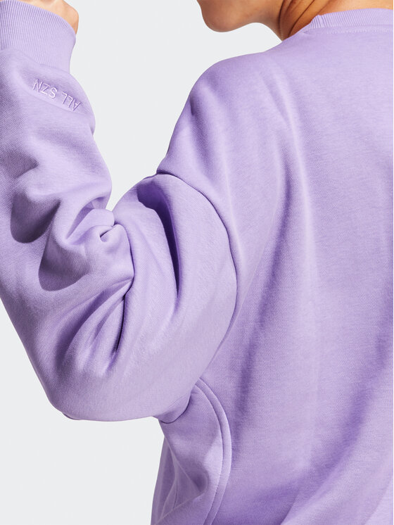 adidas adidas Pluus ALL SZN Fleece Sweatshirt IC6450 Lilla Loose Fit