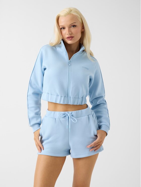 Guess Guess Mikina 182624 Světle modrá Classic Fit