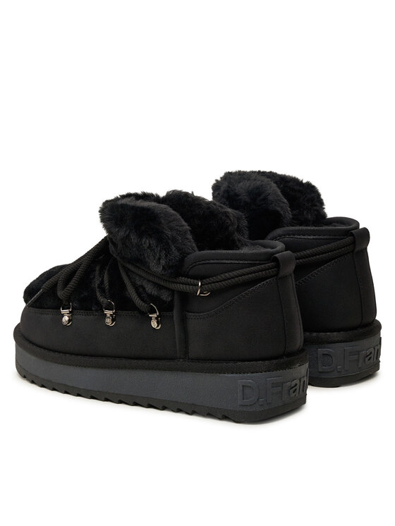 D.Franklin D.Franklin Sniego batai Nordic TRK Fur Low Bomb DFSH370011 Juoda