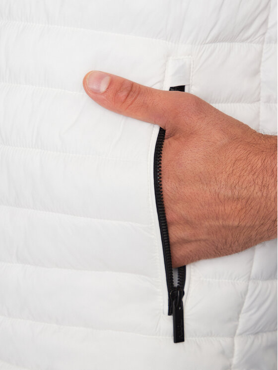 KARL LAGERFELD KARL LAGERFELD Weste 505401 533591 Weiß Regular Fit