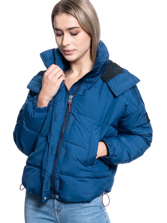 Lee Lee Kurtka damska PUFFER JKT Niebieski Regular Fit